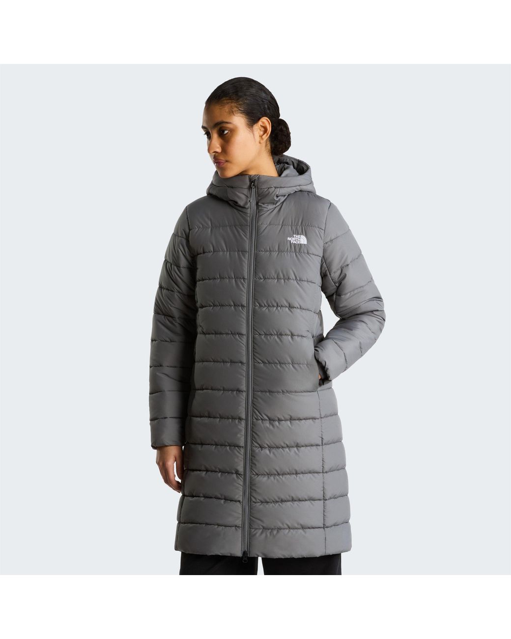 The North Face Gray Aconcagua Insulated Weather-Resistant Parka