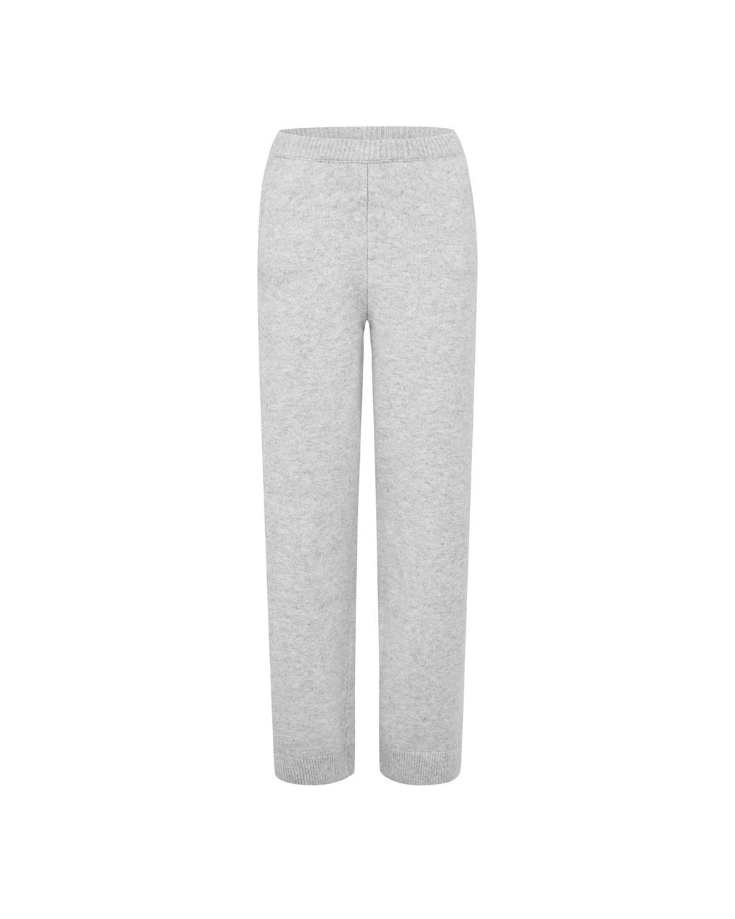 The Couture Club Gray Emblem Knit Trousers