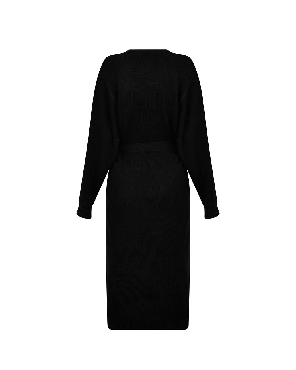 Pretty Lavish Black Beau Wrap Midi Dress