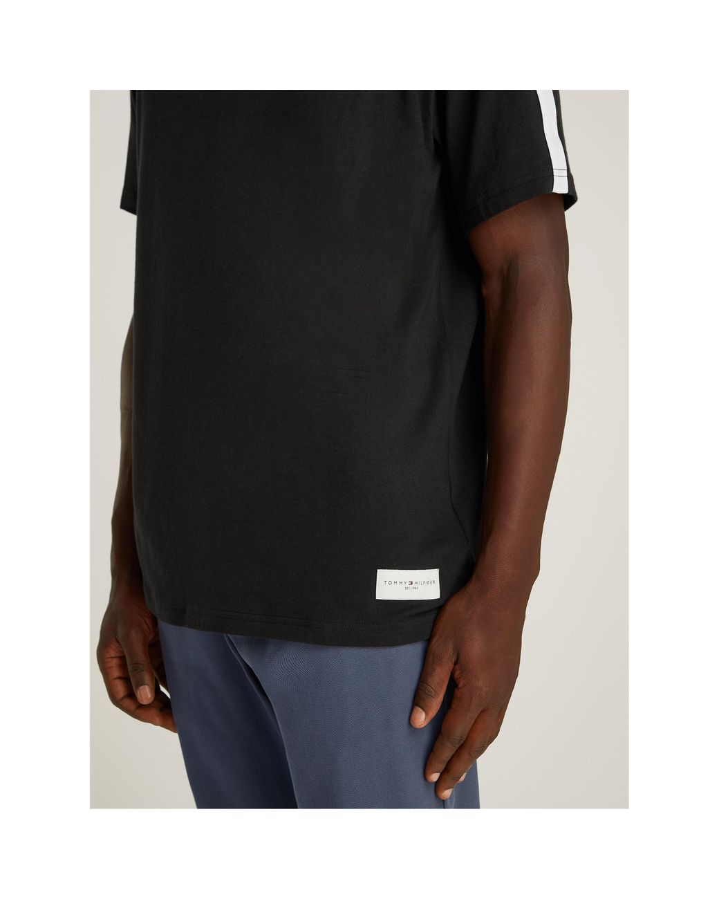 Tommy Hilfiger Black Short Sleeve T Logo for men