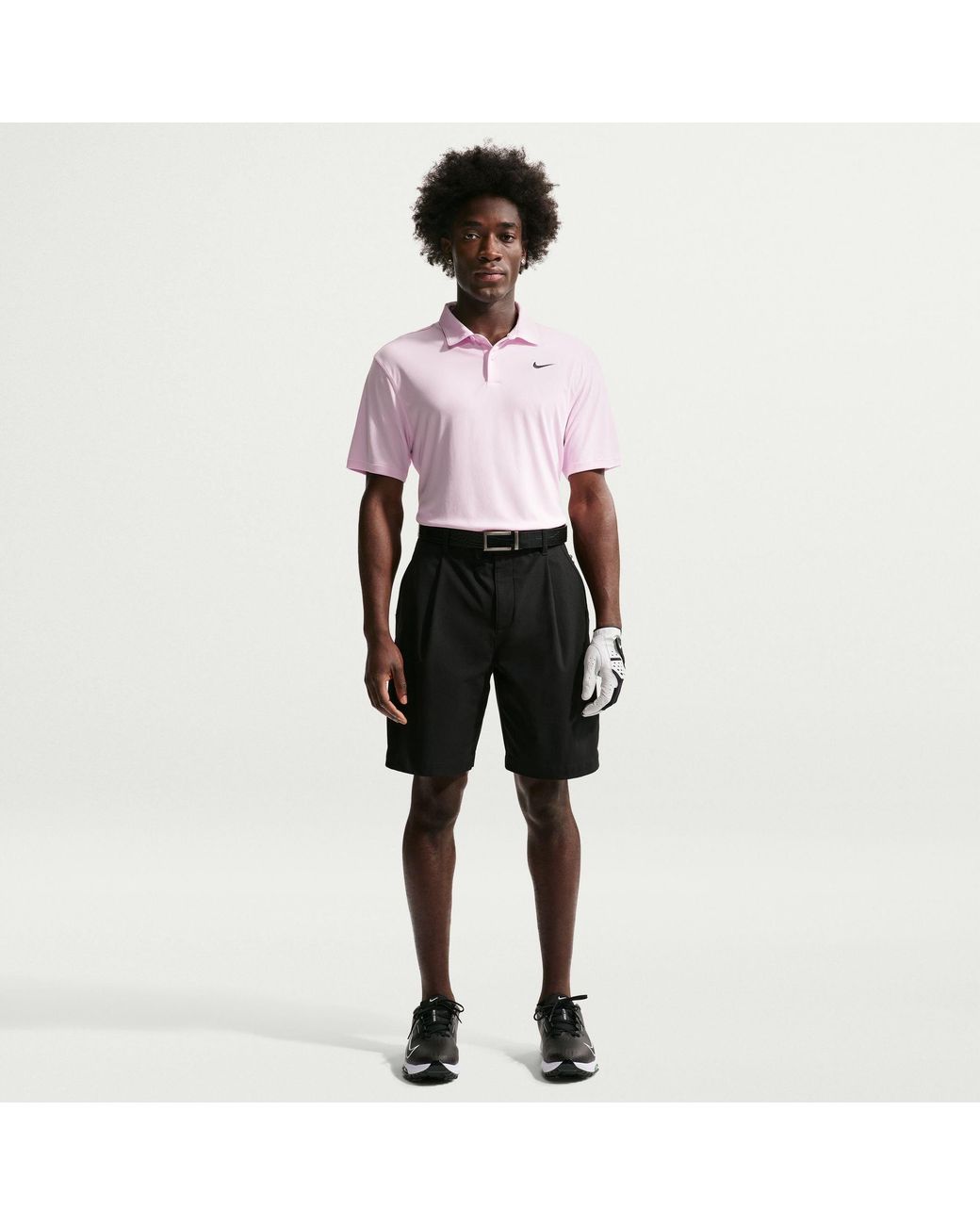 Nike Pink Short Sleeve Performance Polo Shirt for men