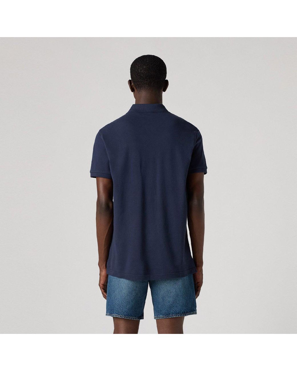 Levi's Blue Short-Sleeve Polo Shirt for men