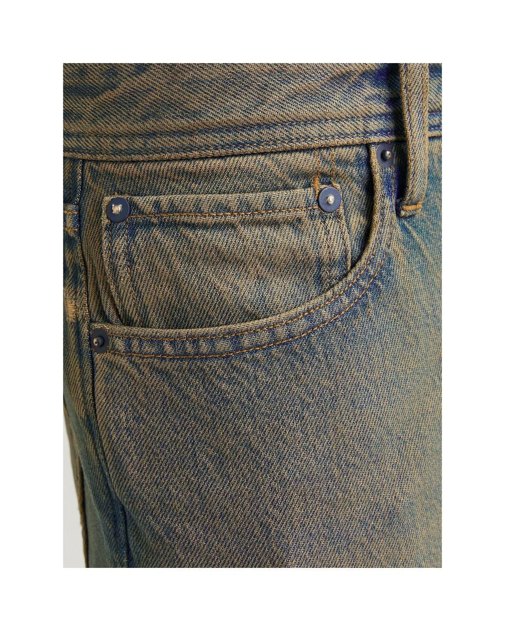Jack & Jones Green Alex Straight Leg Jeans for men
