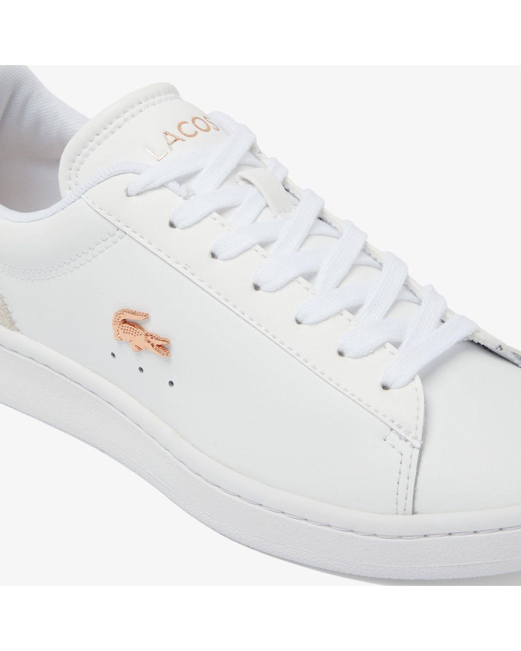 Lacoste White Low-Top Trainers