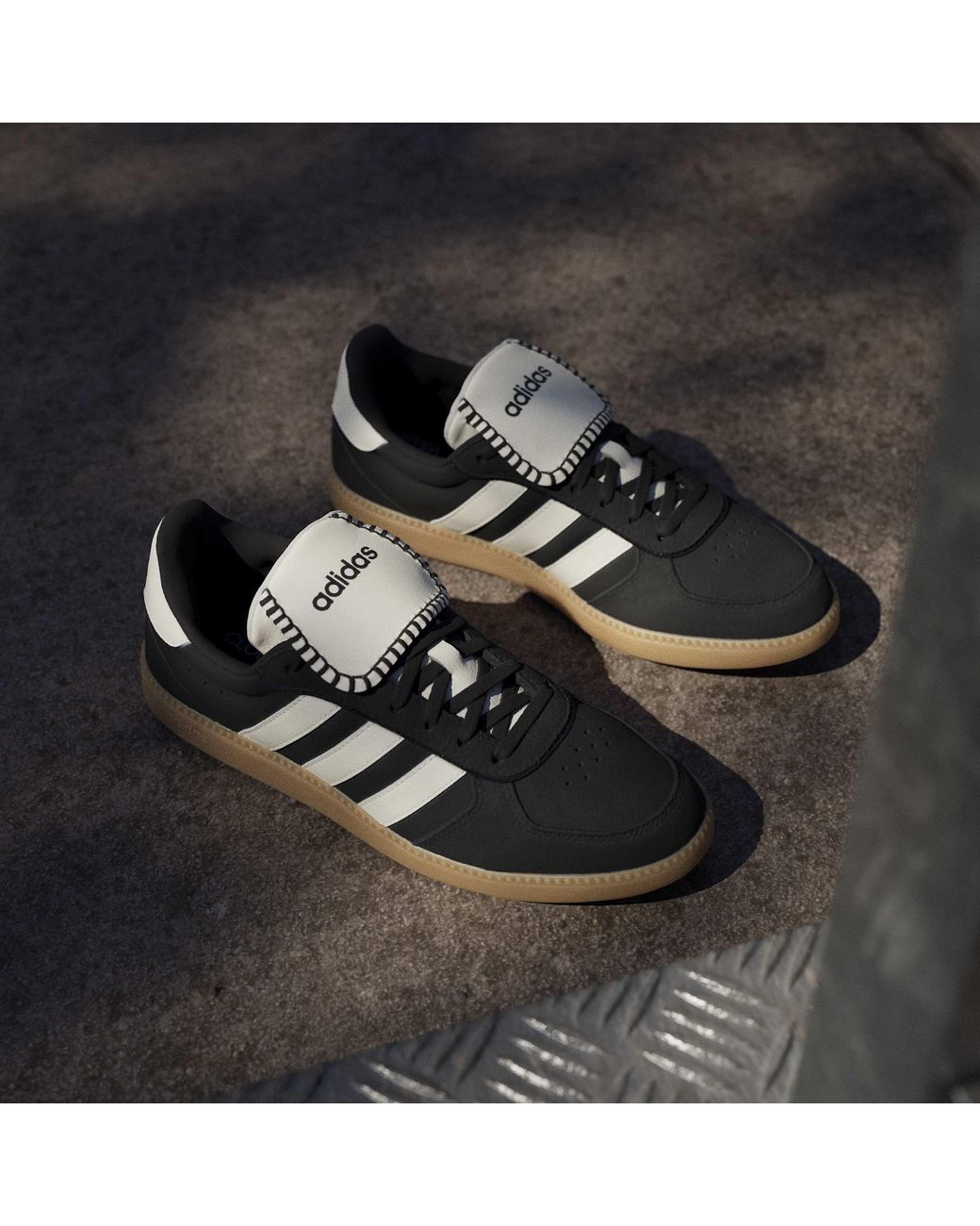 Adidas Blue Breaknet Sleek Suede Low-Top Trainers