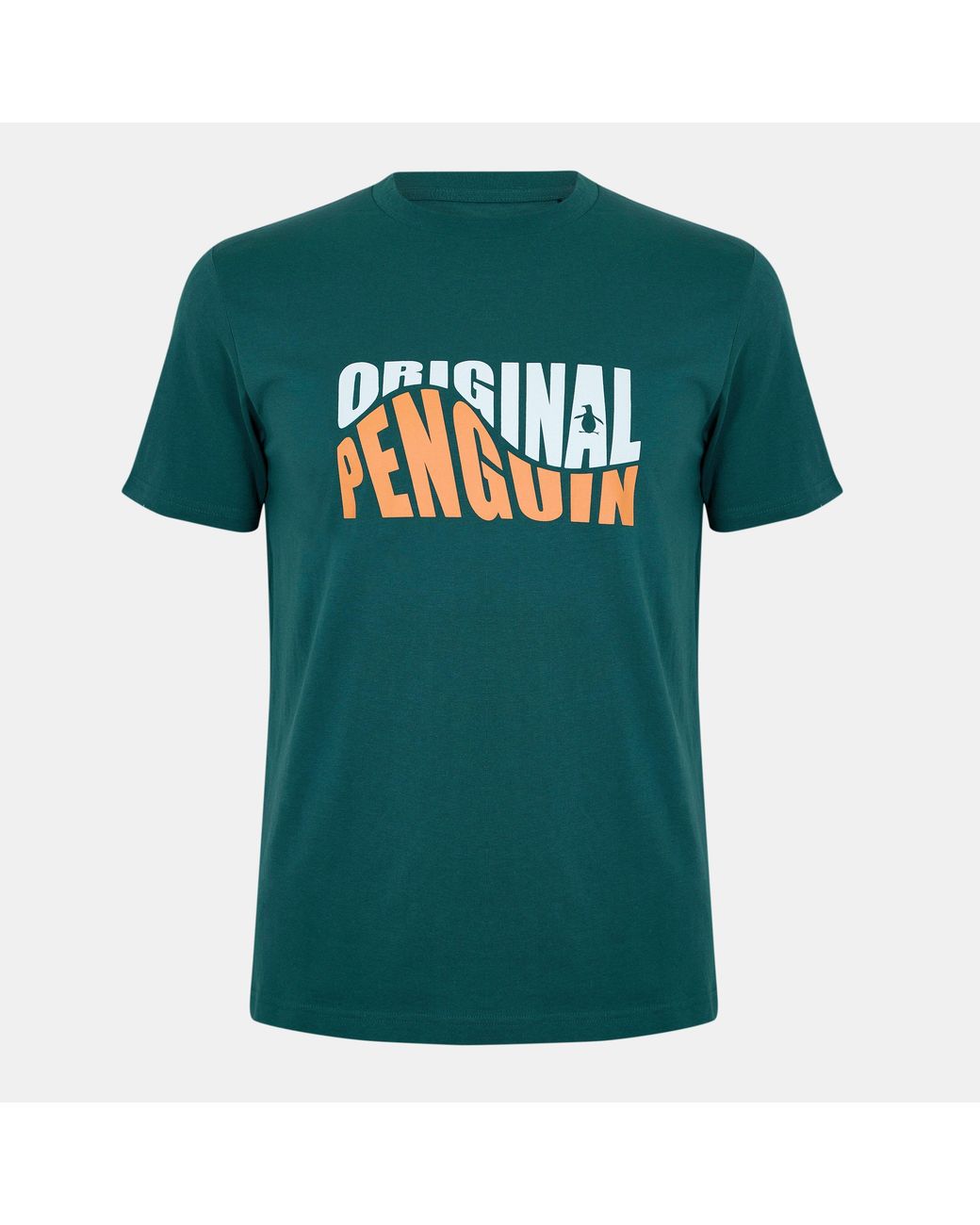 Original Penguin Green Crew Neck Short Sleeve T-Shirt for men