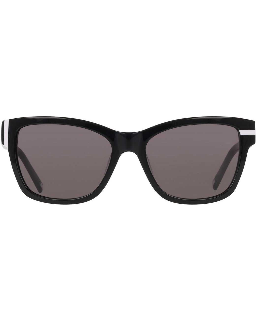 DKNY Black Modified Rectangle Sunglasses
