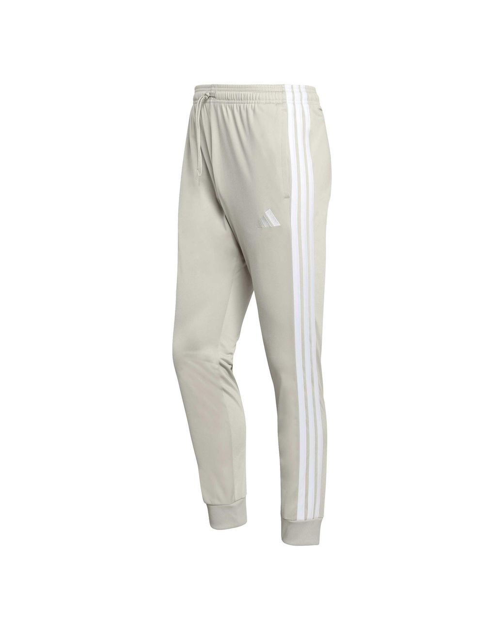 Adidas Gray 3-Stripes Tricot Tapered Joggers for men