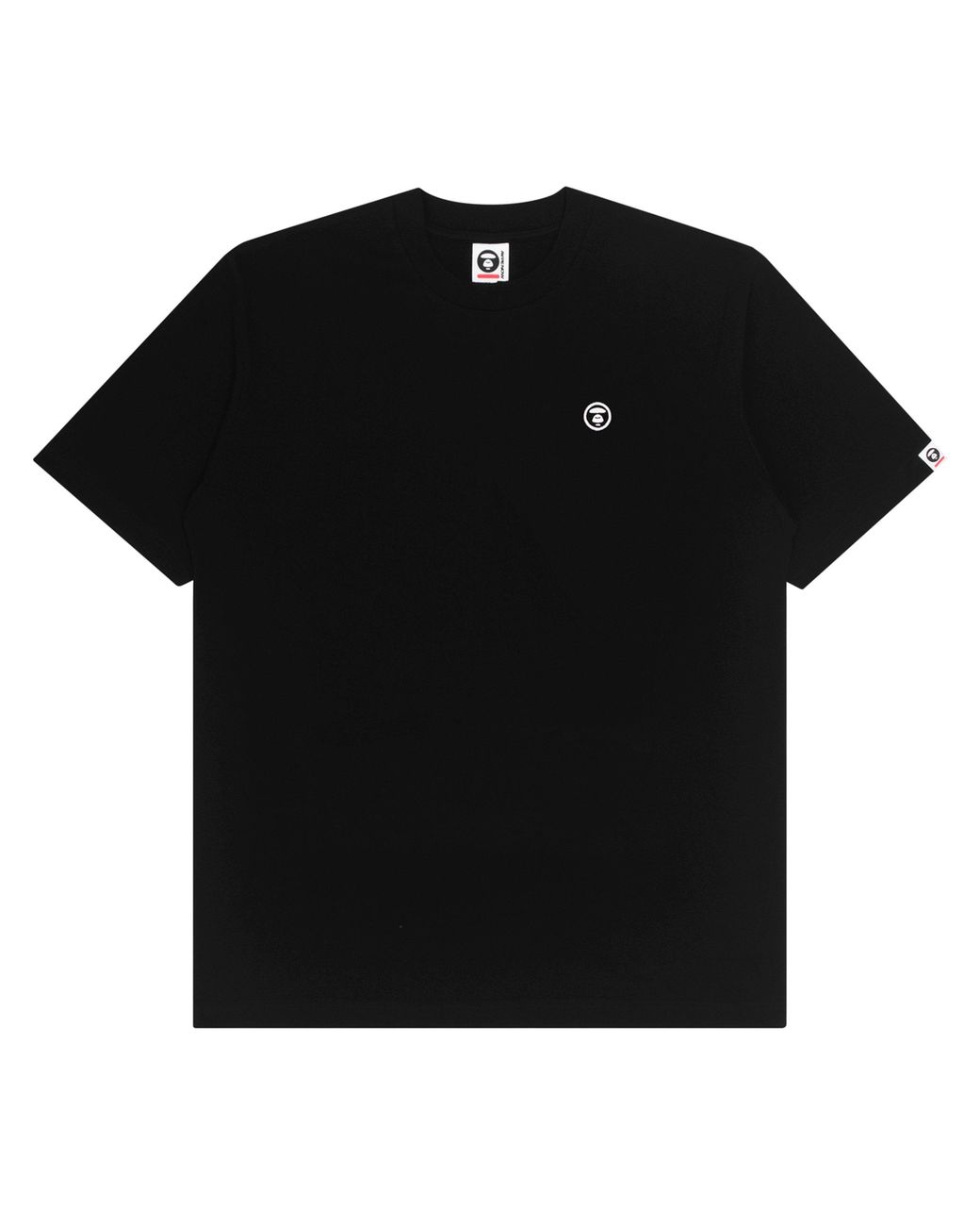 Aape Black Logo Patch T-shirt for men