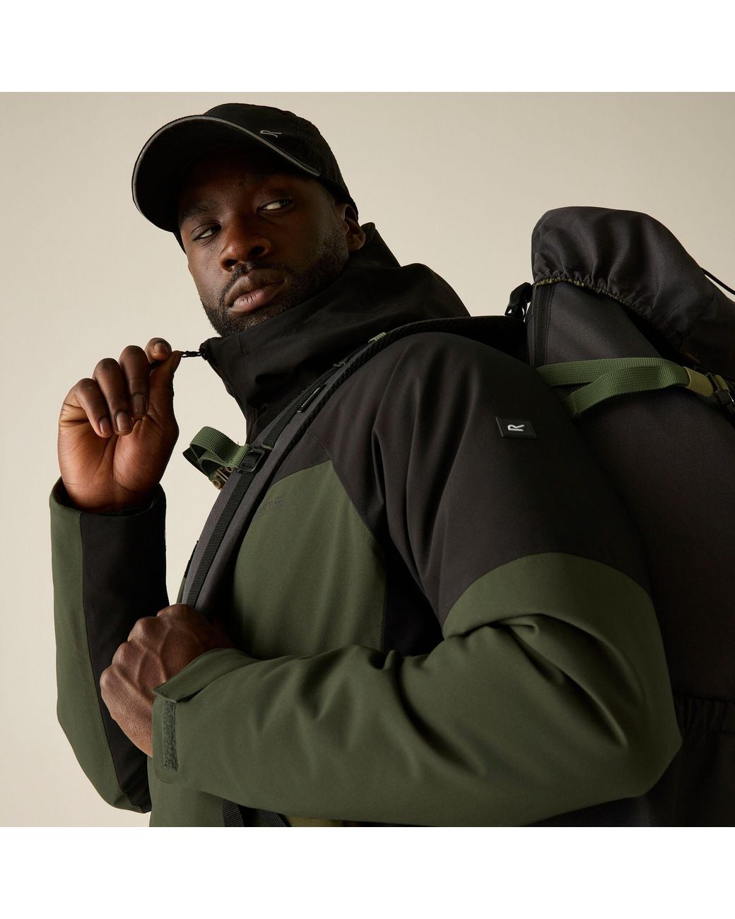 Regatta Black Highton Stretch Padded Waterproof Jacket for men