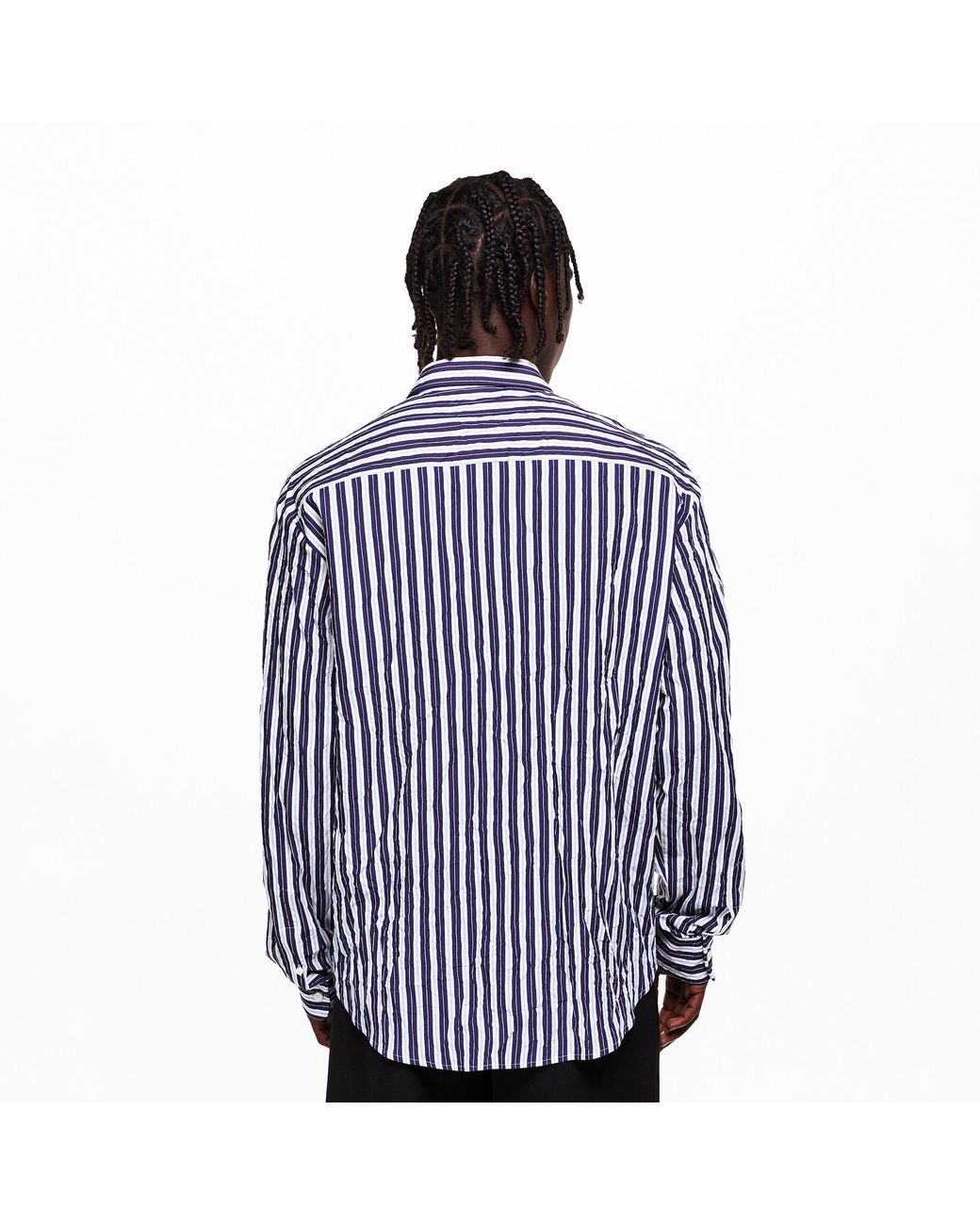 DSquared² Blue Long Sleeve Patterned Shirt for men