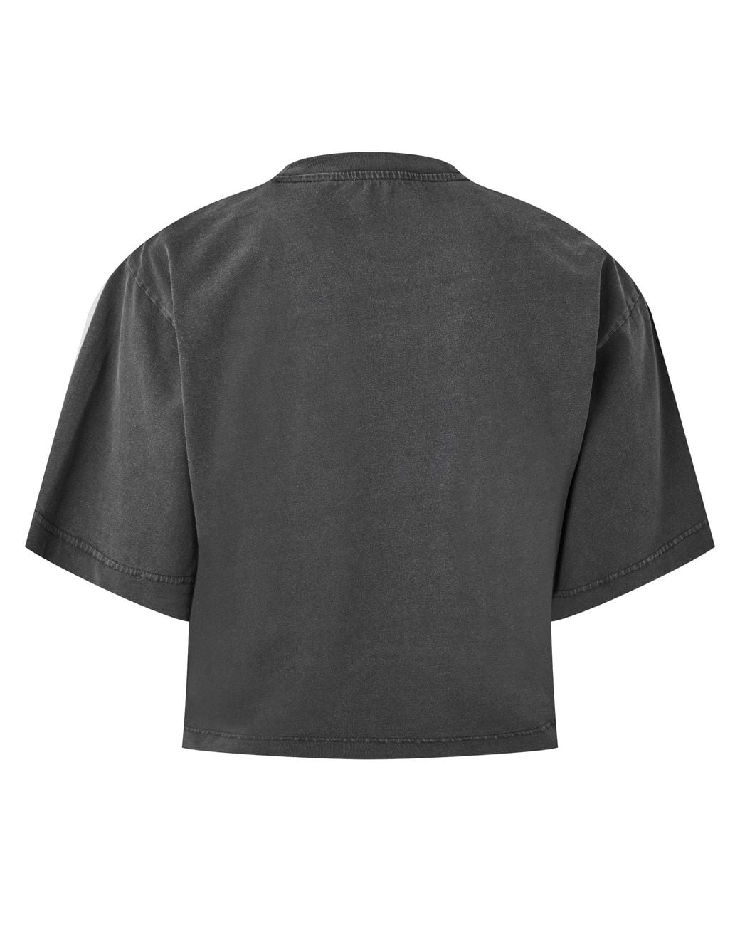 Off-White c/o Virgil Abloh Black Short-Sleeve Floral Cotton Cropped T-Shirt