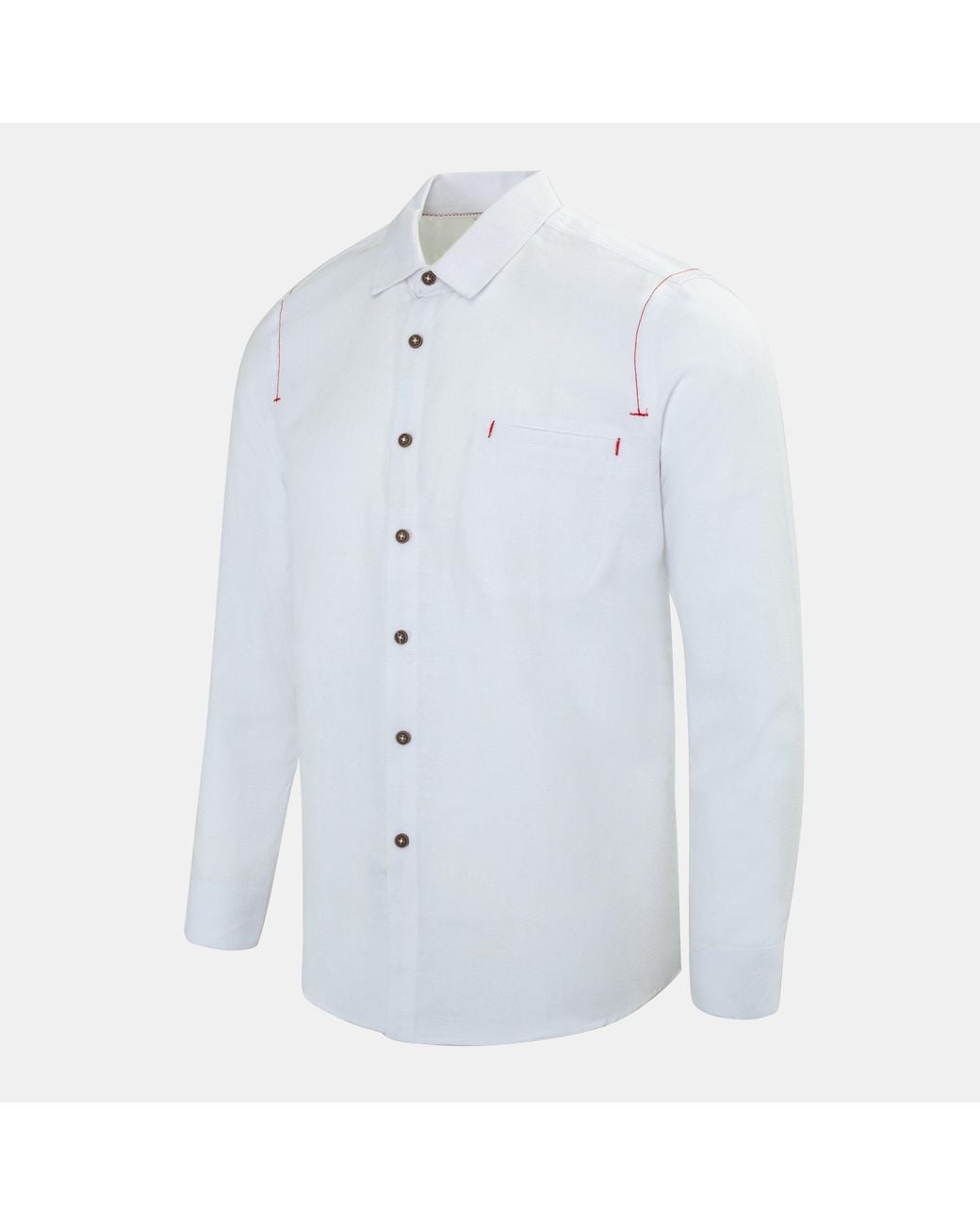 Firetrap White Plain Shirt for men