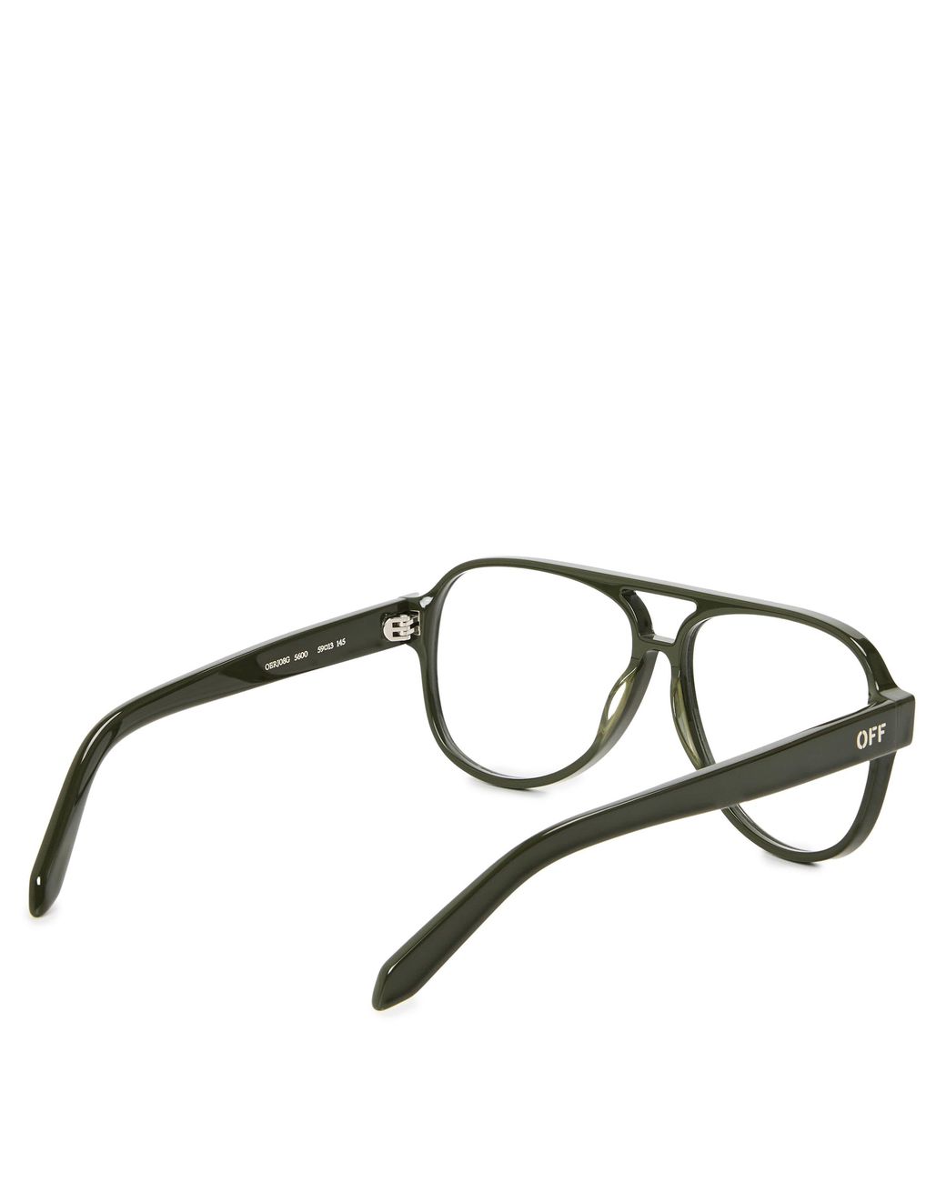 Off-White c/o Virgil Abloh Green 8G Style Round Sunglasses