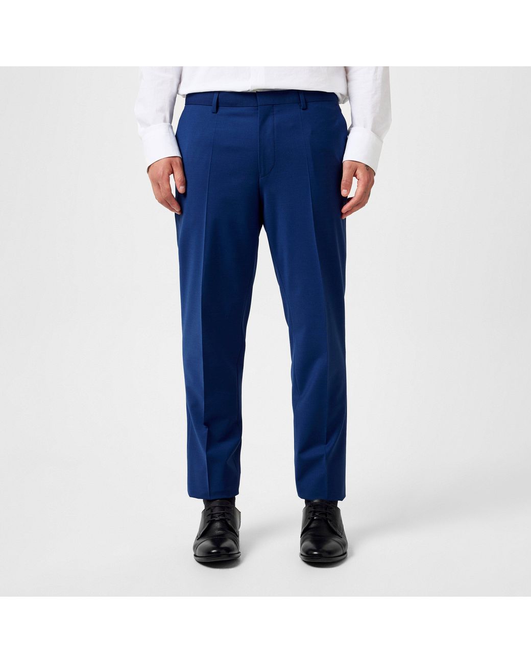 HUGO Blue Hesten Suit Trousers for men