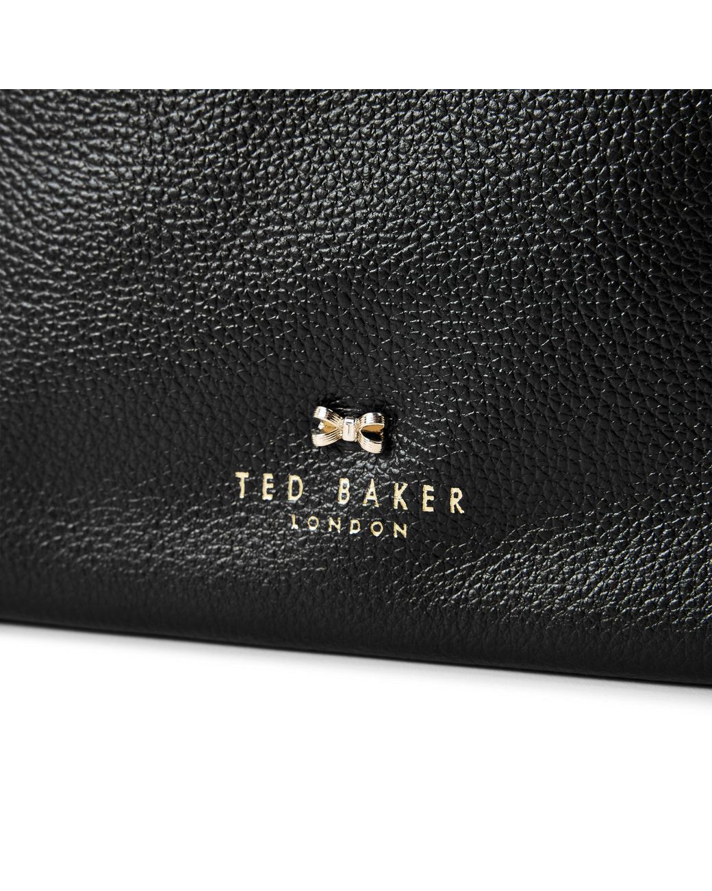 Ted Baker Black Mini Leather Crossbody Bag
