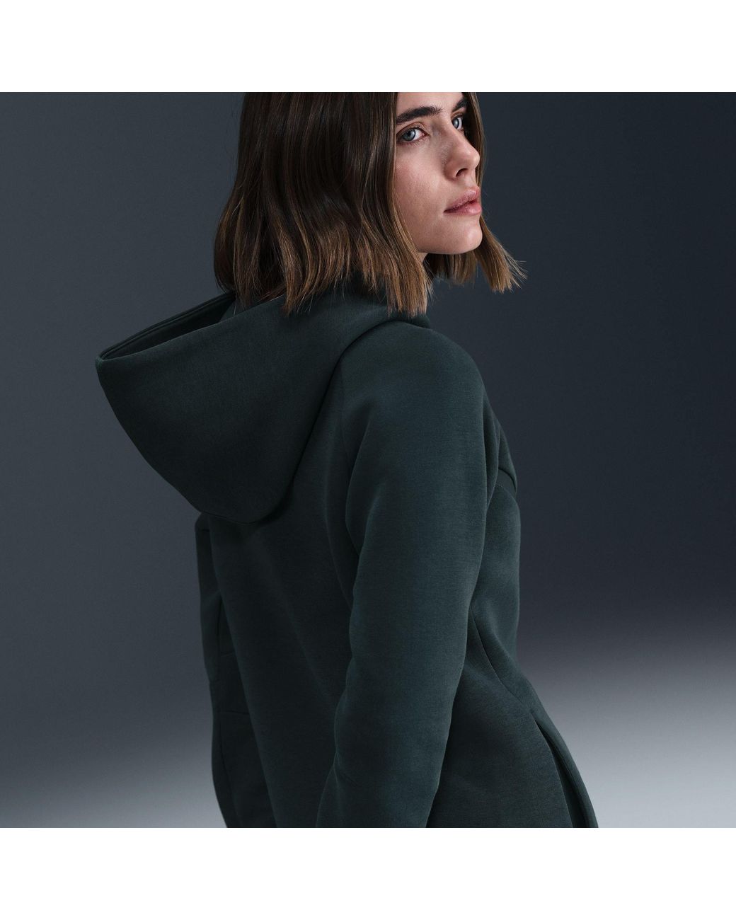 Nike Green Tech Fleece Zip Hoodie