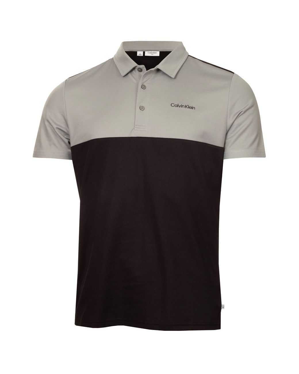 Calvin Klein Black Jc Block Short Sleeve Performance Polo Shirt for men