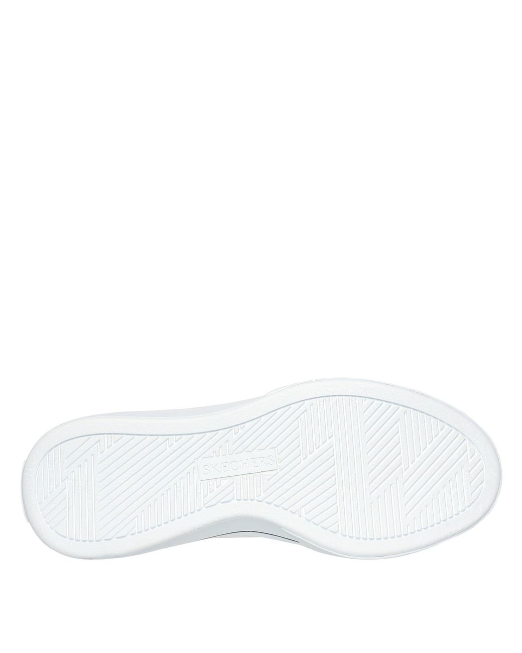 Skechers White Canvas Air Cooled Classic Low-Top Trainers