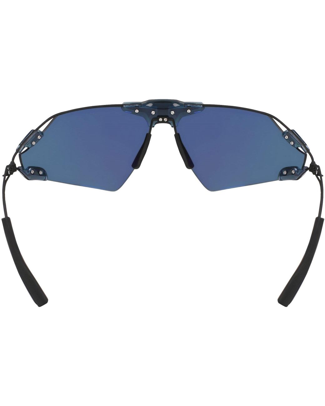 Nike Blue Zeus Edge Wrap Sunglasses