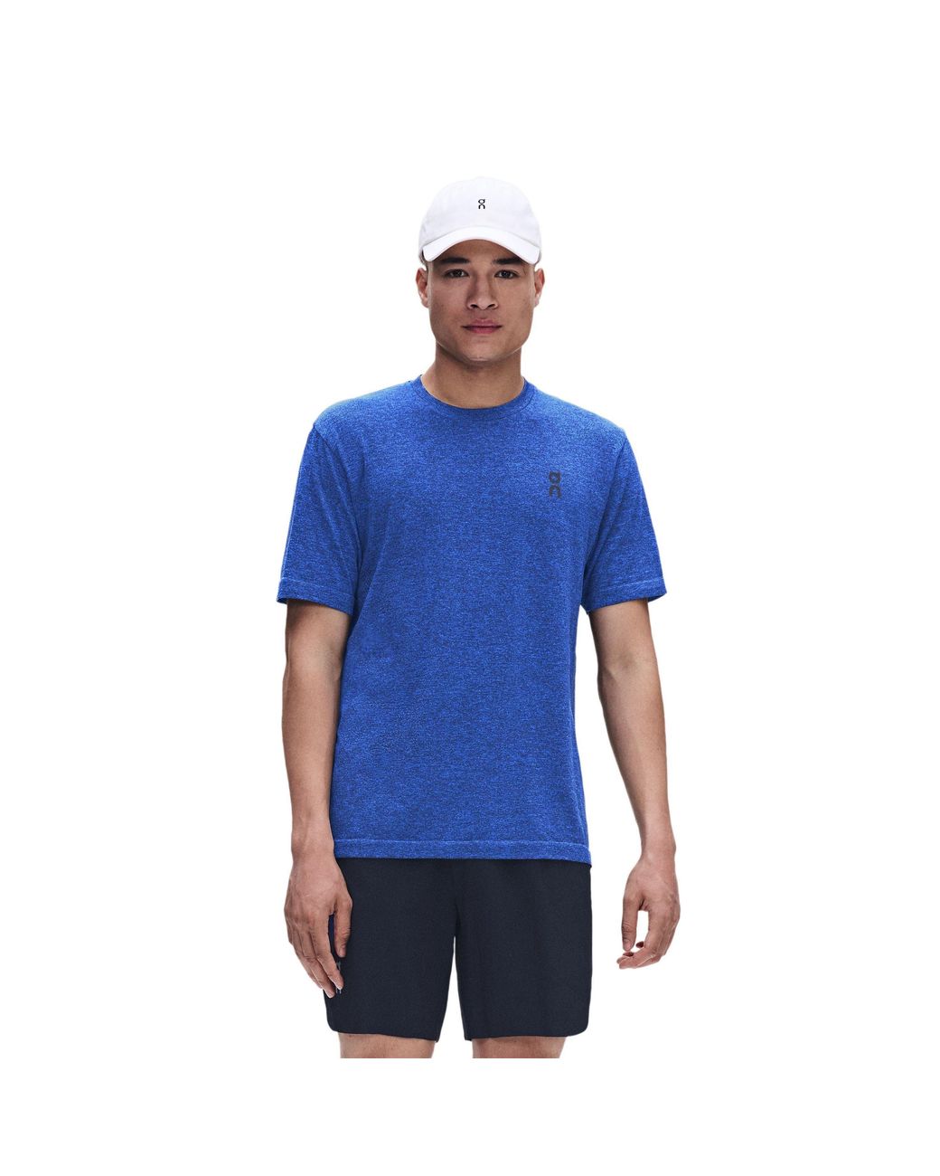 On Shoes Blue Train-T Flex Short-Sleeve Performance T-Shirt for men