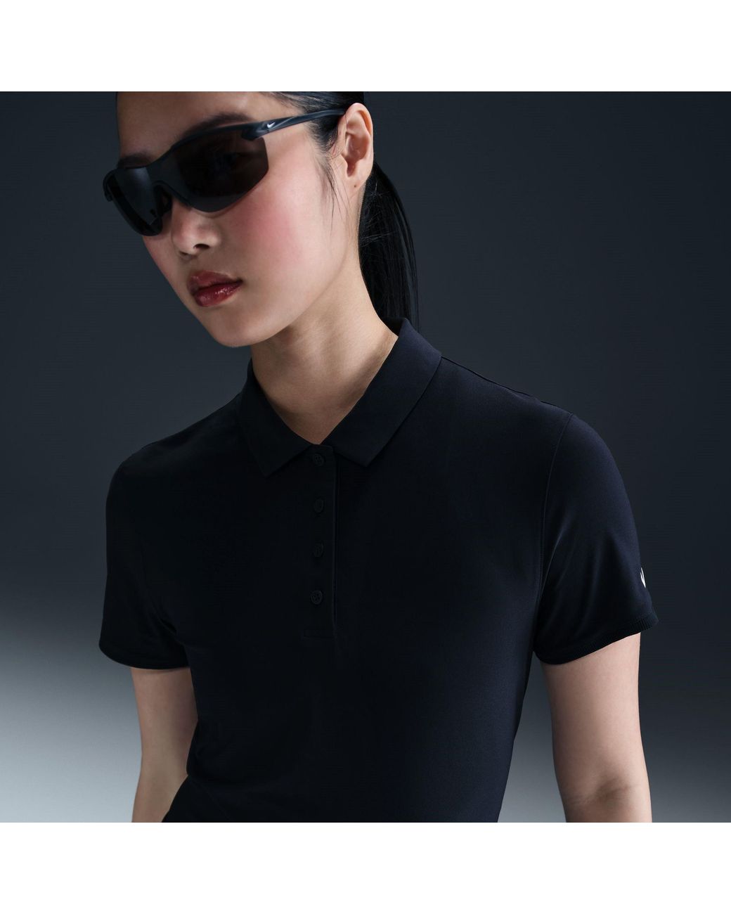 Nike Black Dri-Fit Victory Golf Polo
