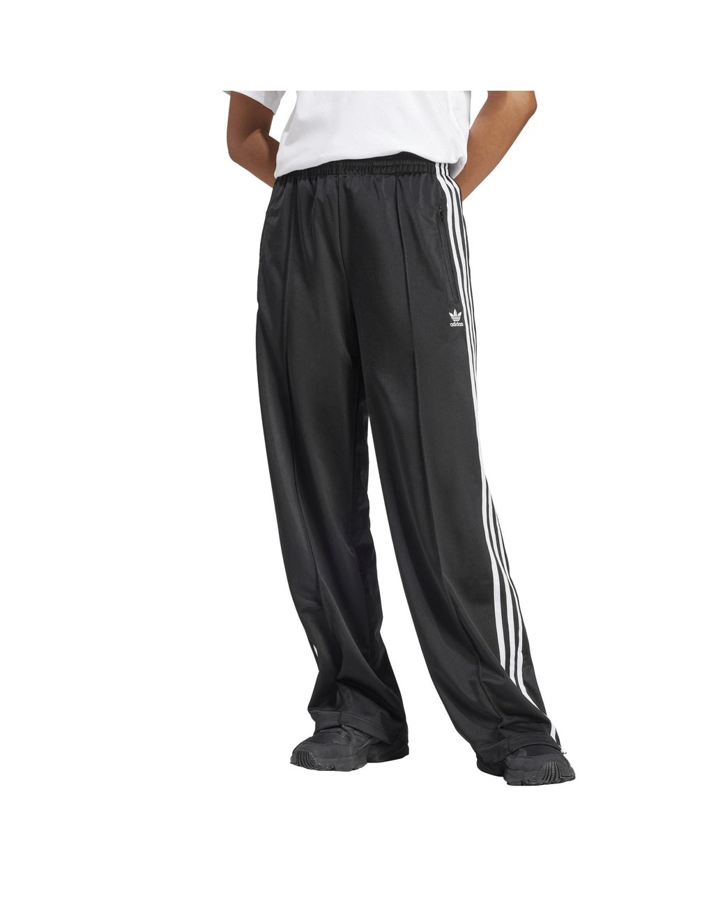 Adidas Originals Gray Firebird Open Hem Woven Joggers