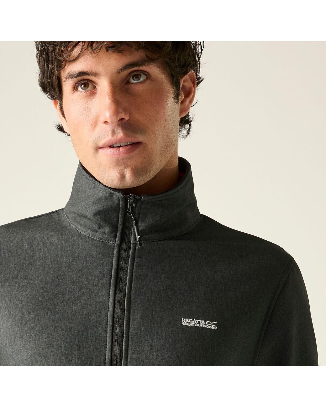 Regatta Black Cera V Softshell Midlayer for men
