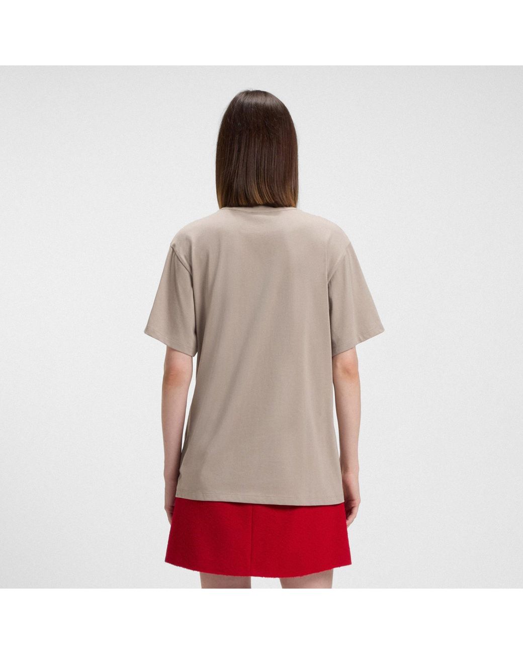 HUGO Brown Vintage Oversized T-Shirt