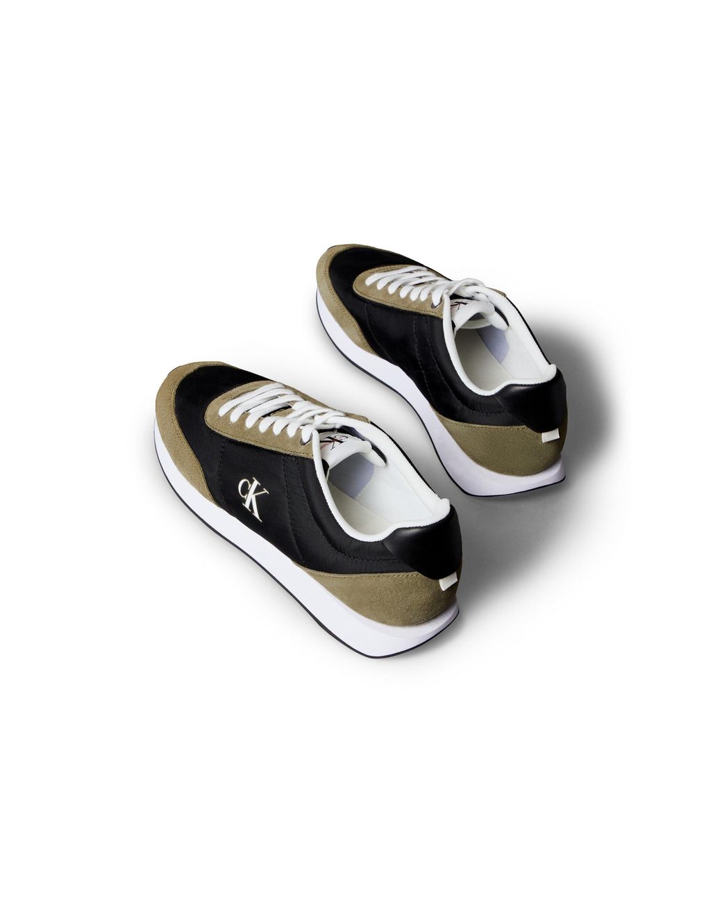 Calvin Klein Black Ck Retro Runners for men
