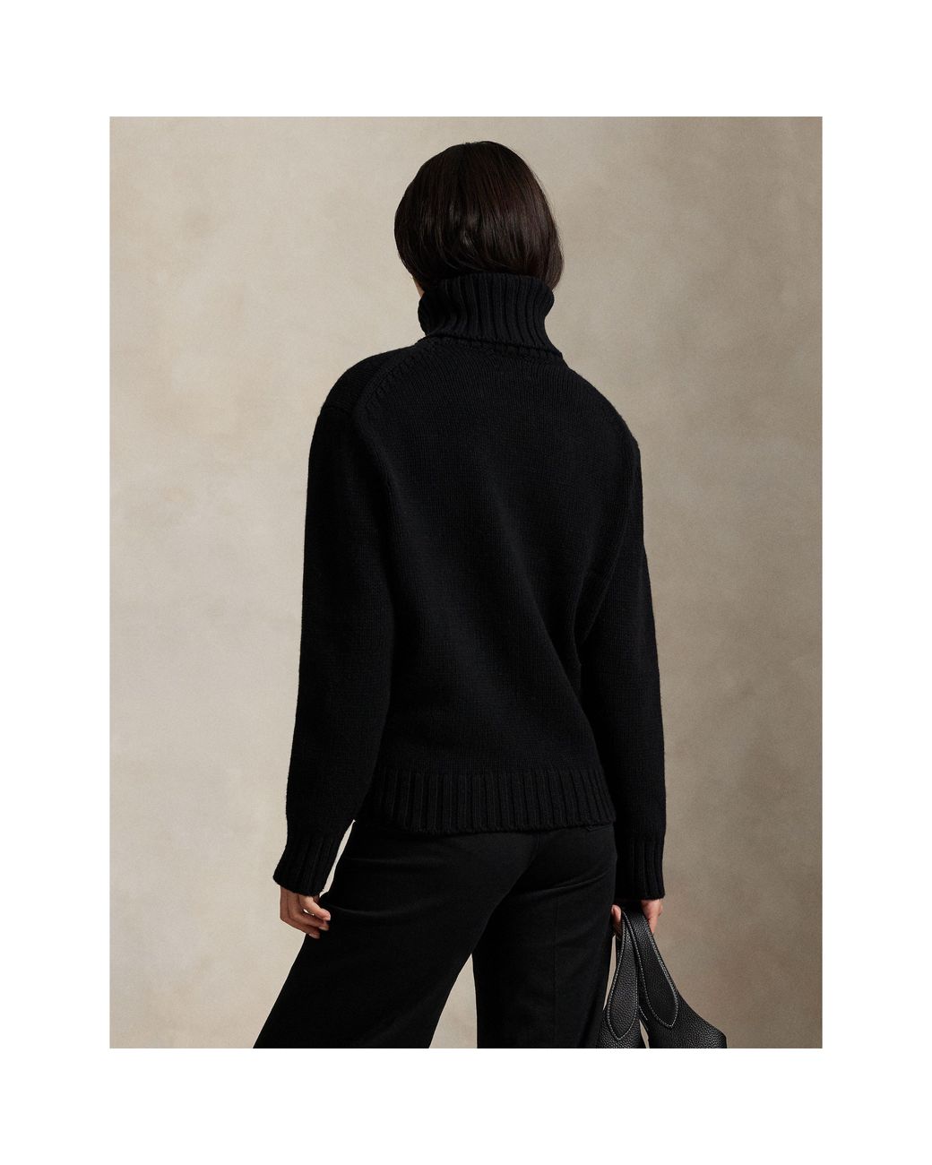 Polo Ralph Lauren Black Pony Knitted Crew Neck Jumper