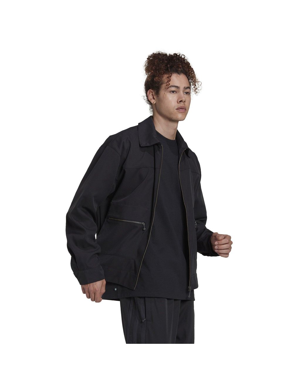 Adidas Originals Blue Adults Adicolour Contemp Long Sleeve Softshell Jacket