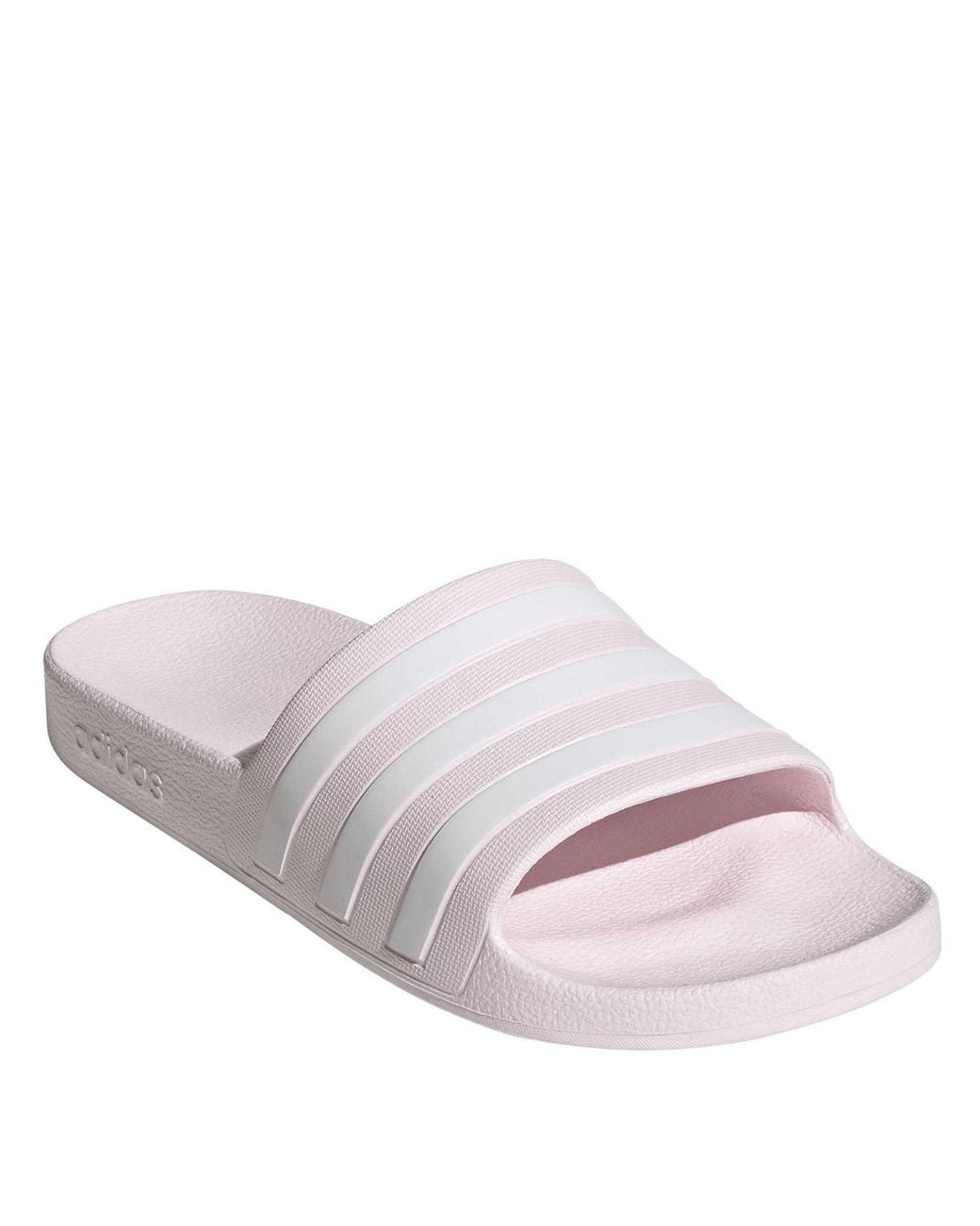 Adidas White Adilette Aqua Slide