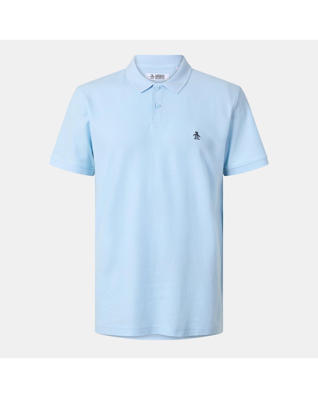 Original Penguin Blue Short Sleeve Polo Shirt for men
