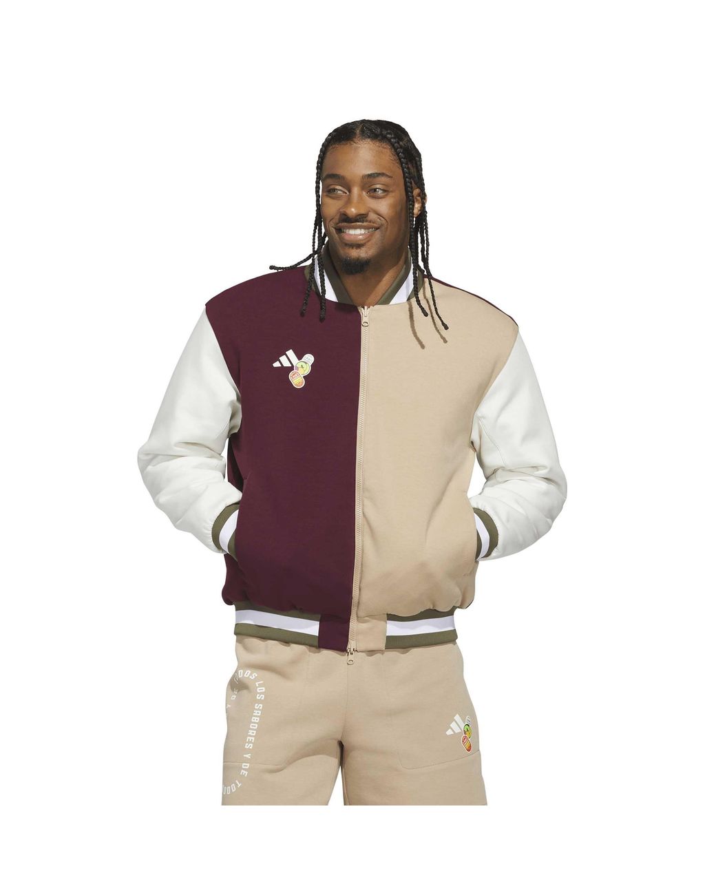 Adidas Brown Dugout Coaches Windbreaker for men