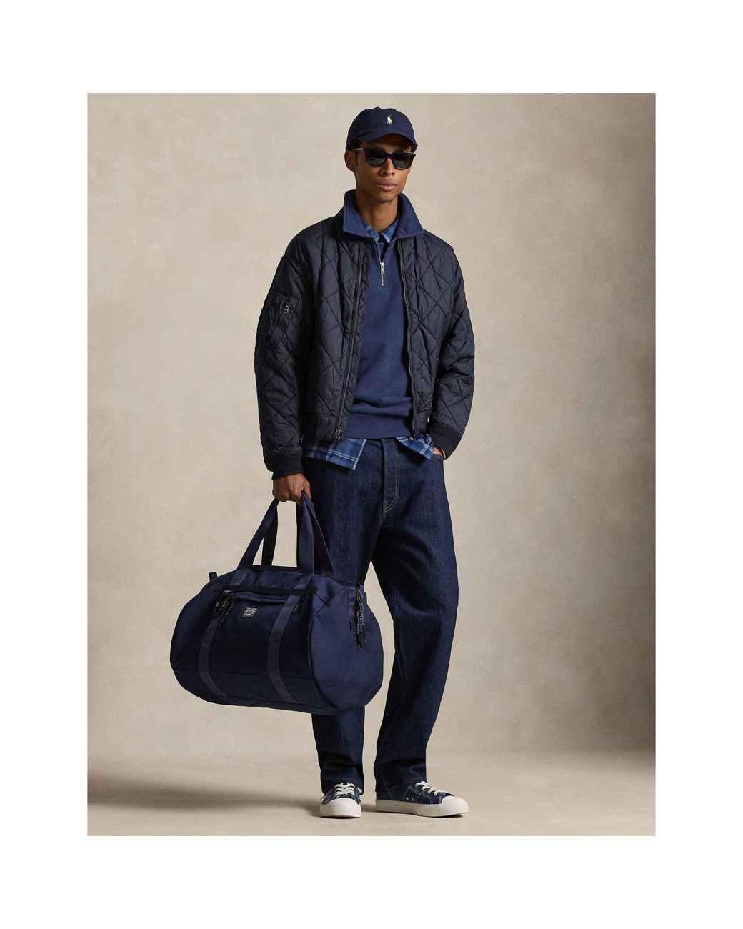 Polo Ralph Lauren Blue Outdoor Large Duffle Bag for men