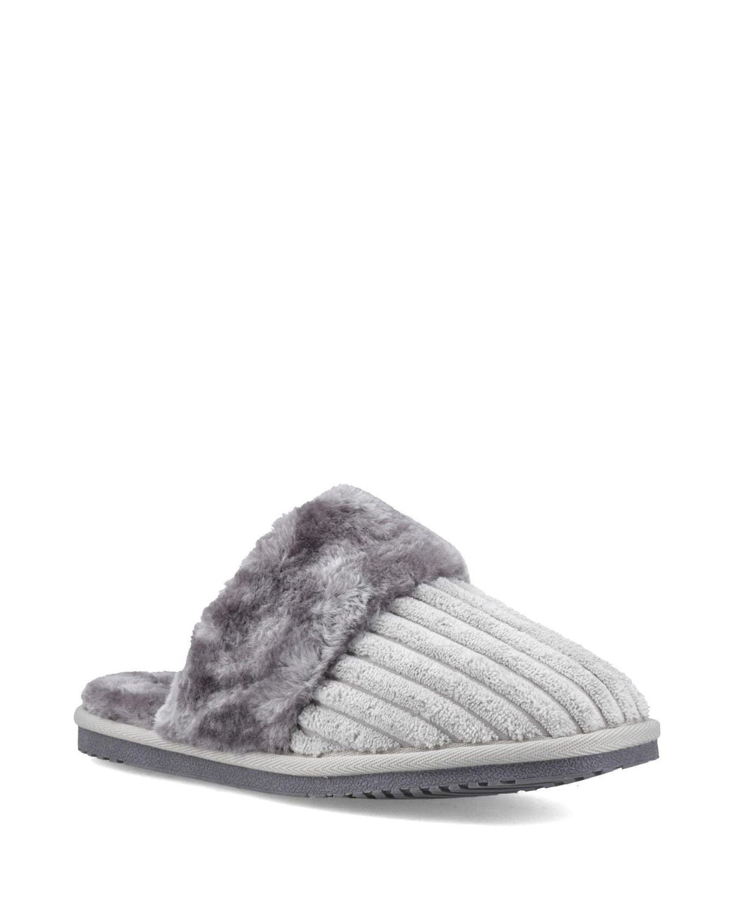 Hush Puppies Gray Arianna Cord Slipper