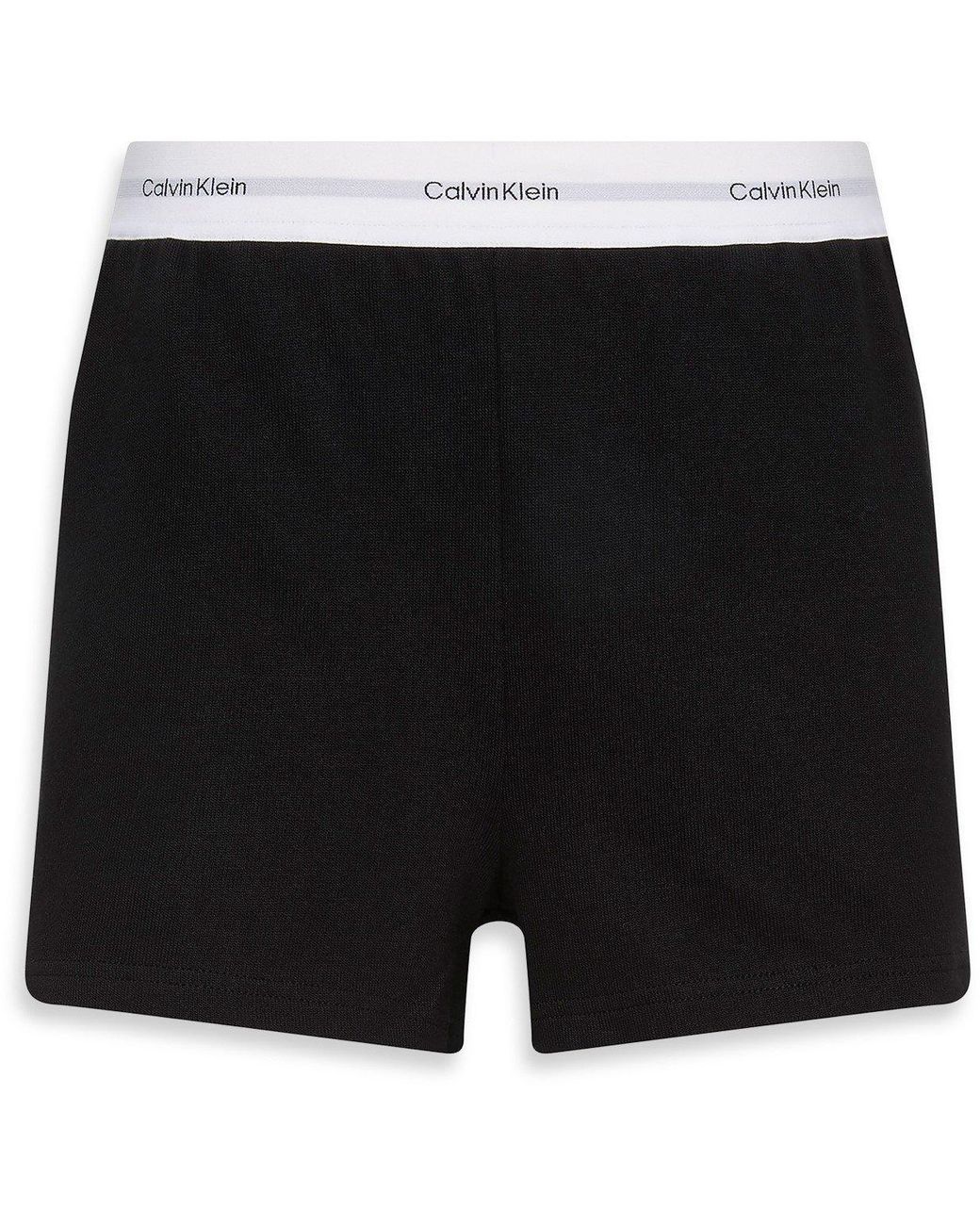 Calvin Klein Black Fleece Jogger Shorts