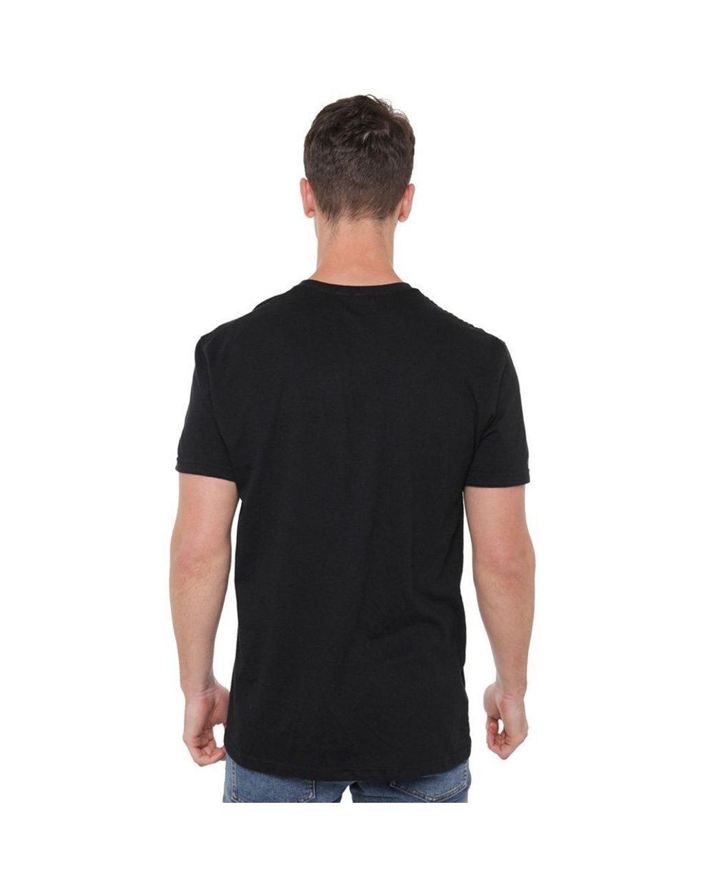Dc Comics Black Stitched Up Cotton T-Shirt for men