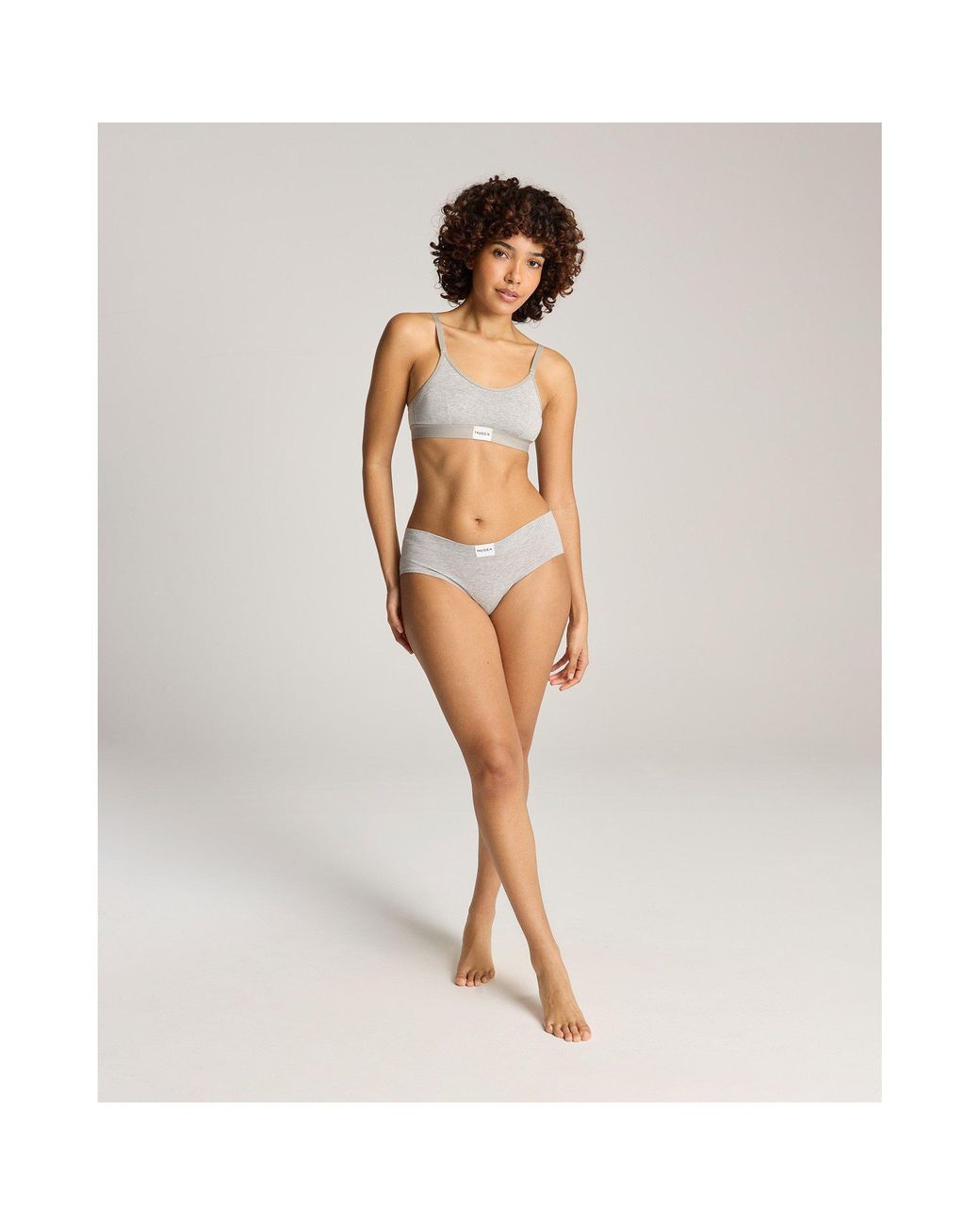 Nudea Multicolor Cotton Modal Contour Scoop Bralette