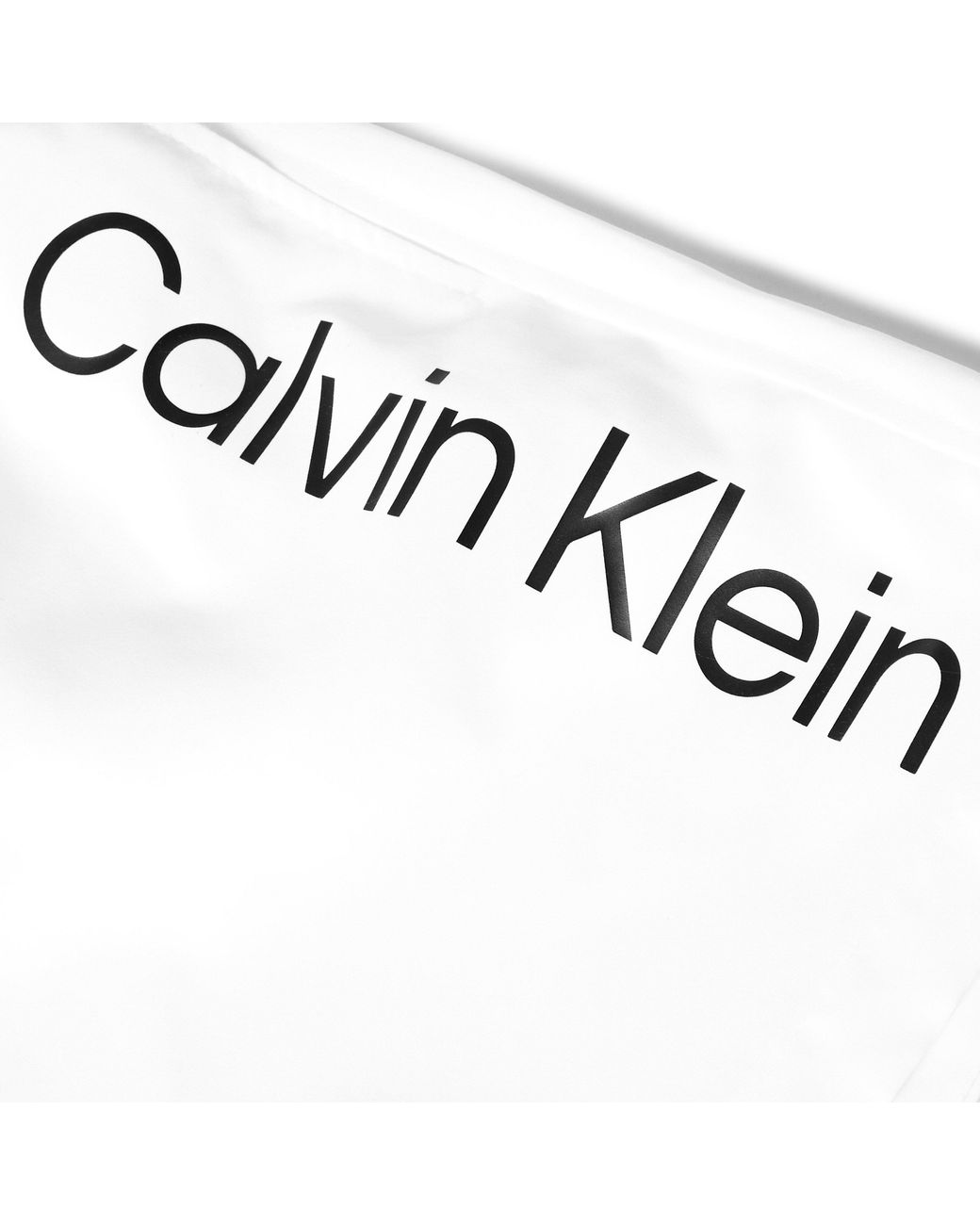 Calvin Klein White Large Logo Swim Shorts for men