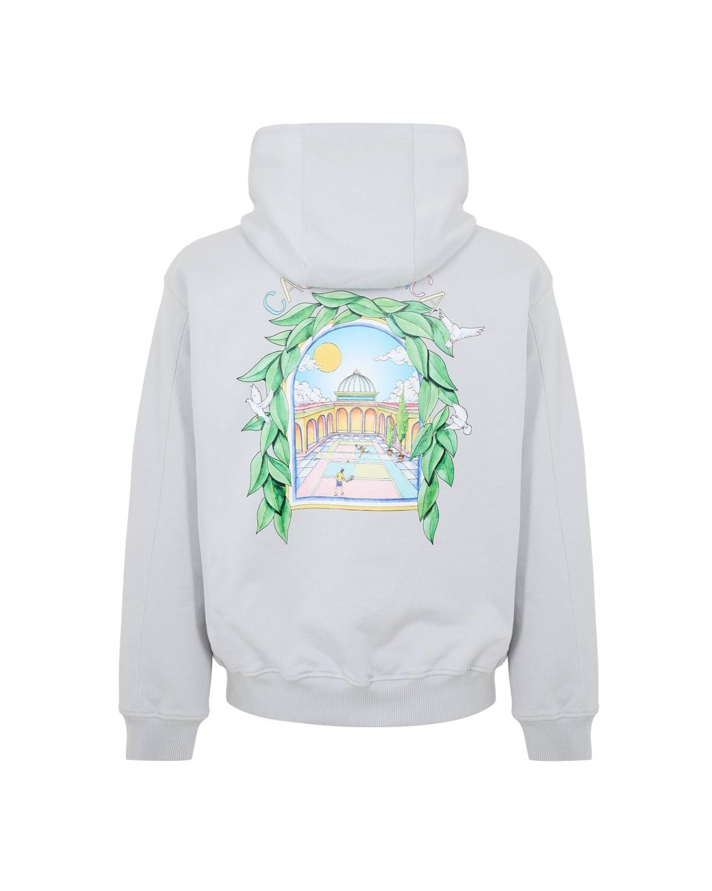 Casablanca Gray Larche Logo Over The Head Hoodie for men