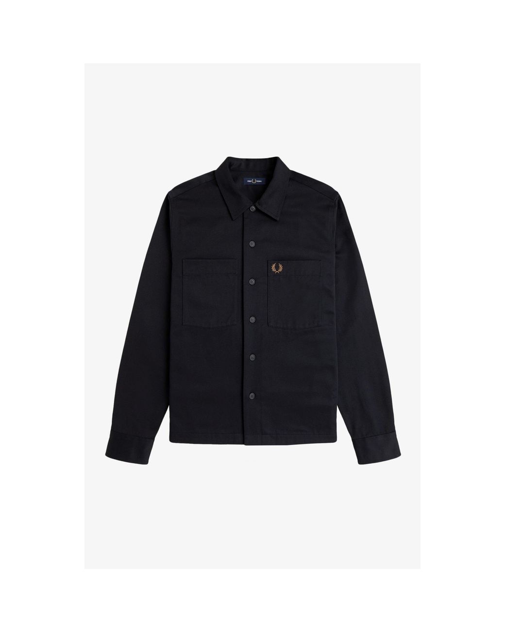 Fred Perry Blue Overshirt for men