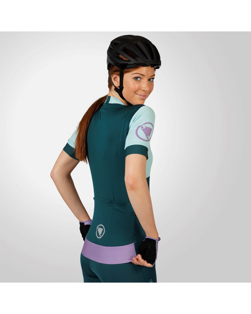 Endura Blue Fs260 Print Short Sleeve Jersey Ladies