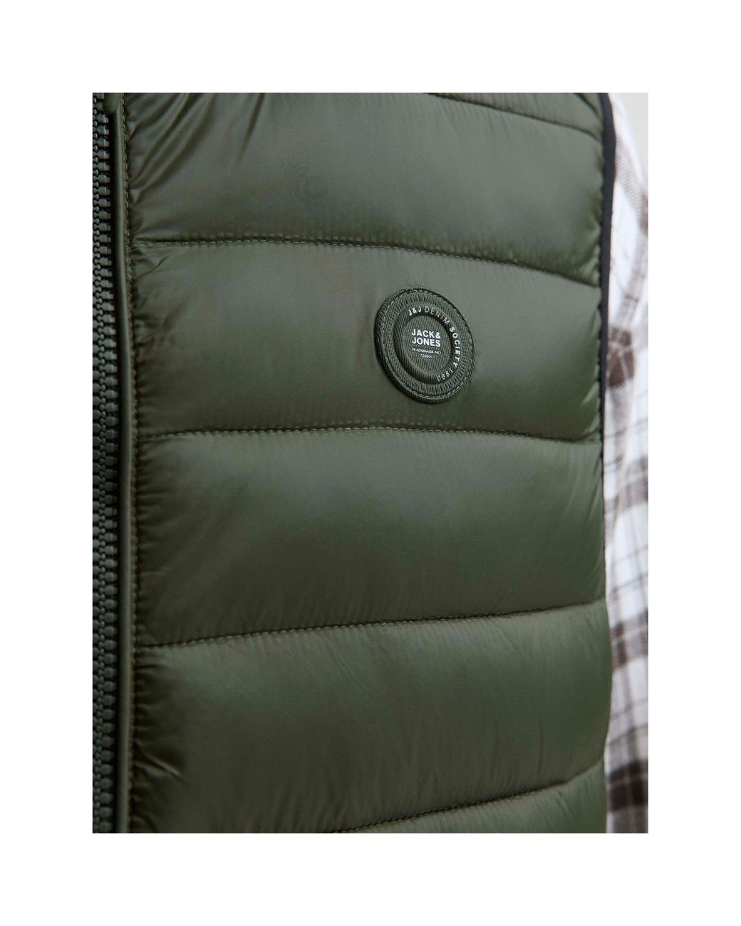 Jack & Jones Green Bradley Puffer Gilet for men