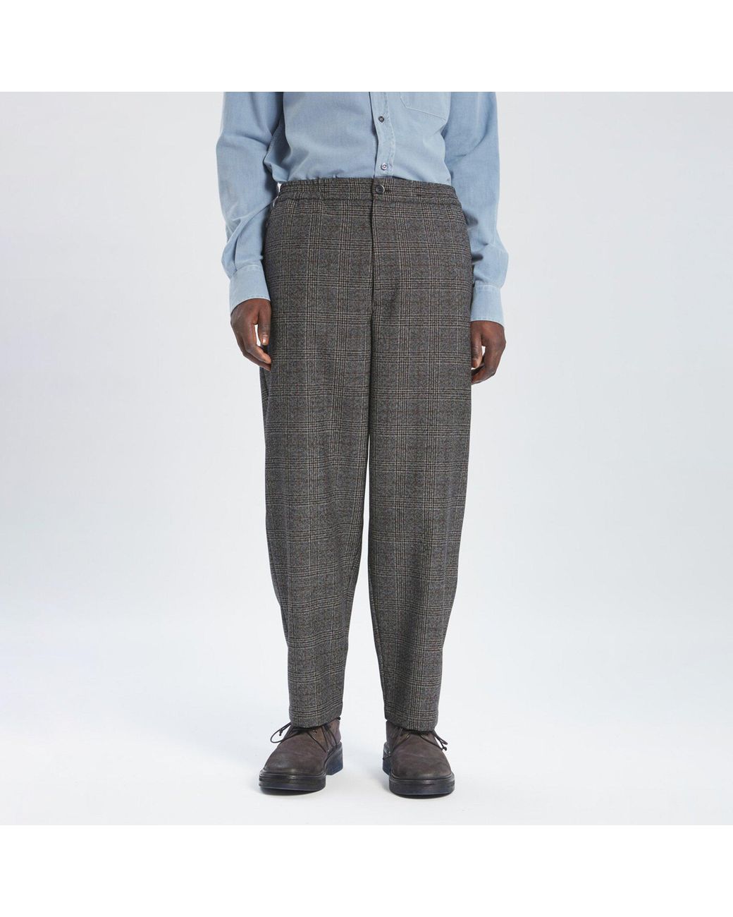Barena Gray Ameo Granato Tailored Fit Tailored Trousers for men