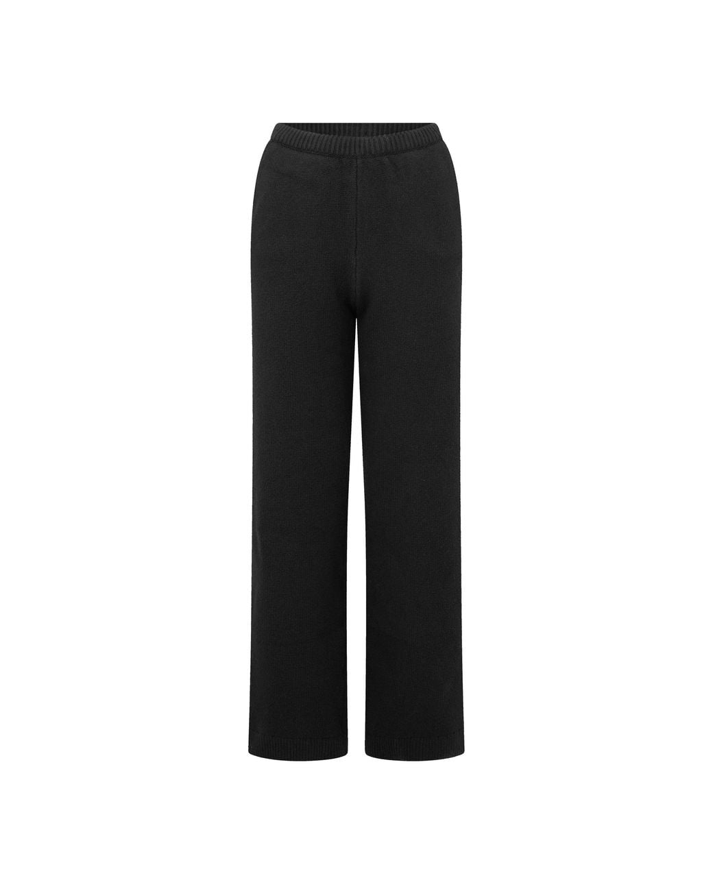 The Couture Club Black Emblem Knit Trousers