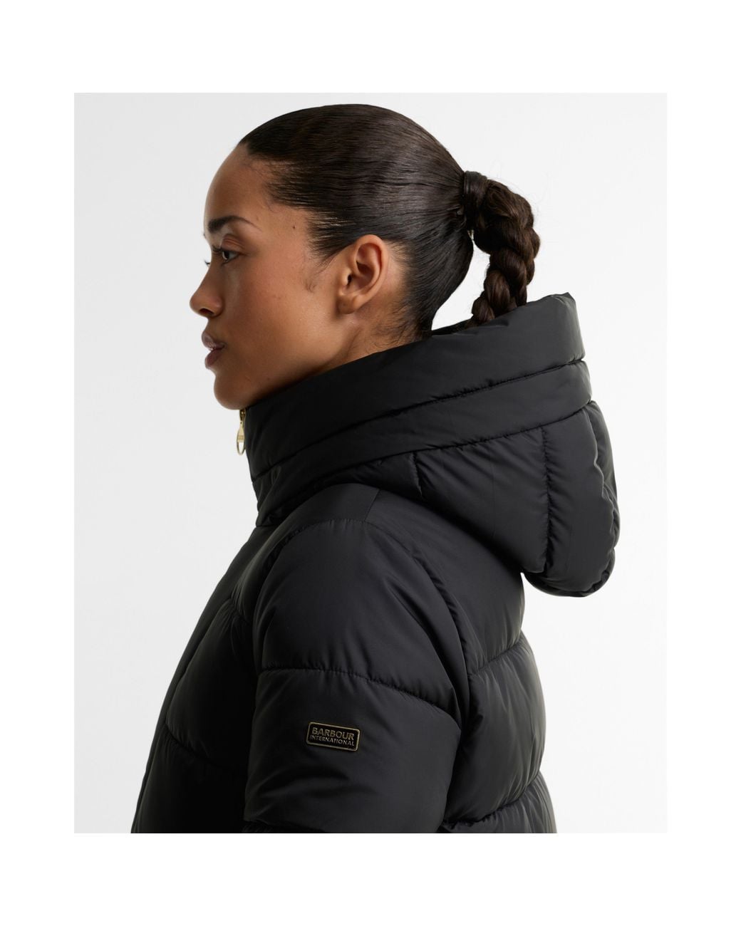 Barbour Black Brantley Long Puffer Jacket