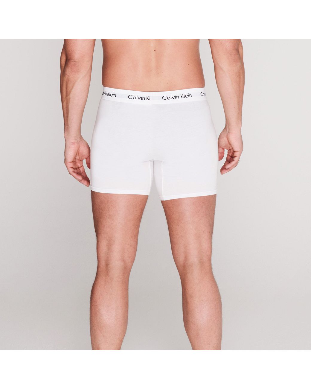 Calvin Klein White Calvinklein 3 Pack Boxer Briefs for men