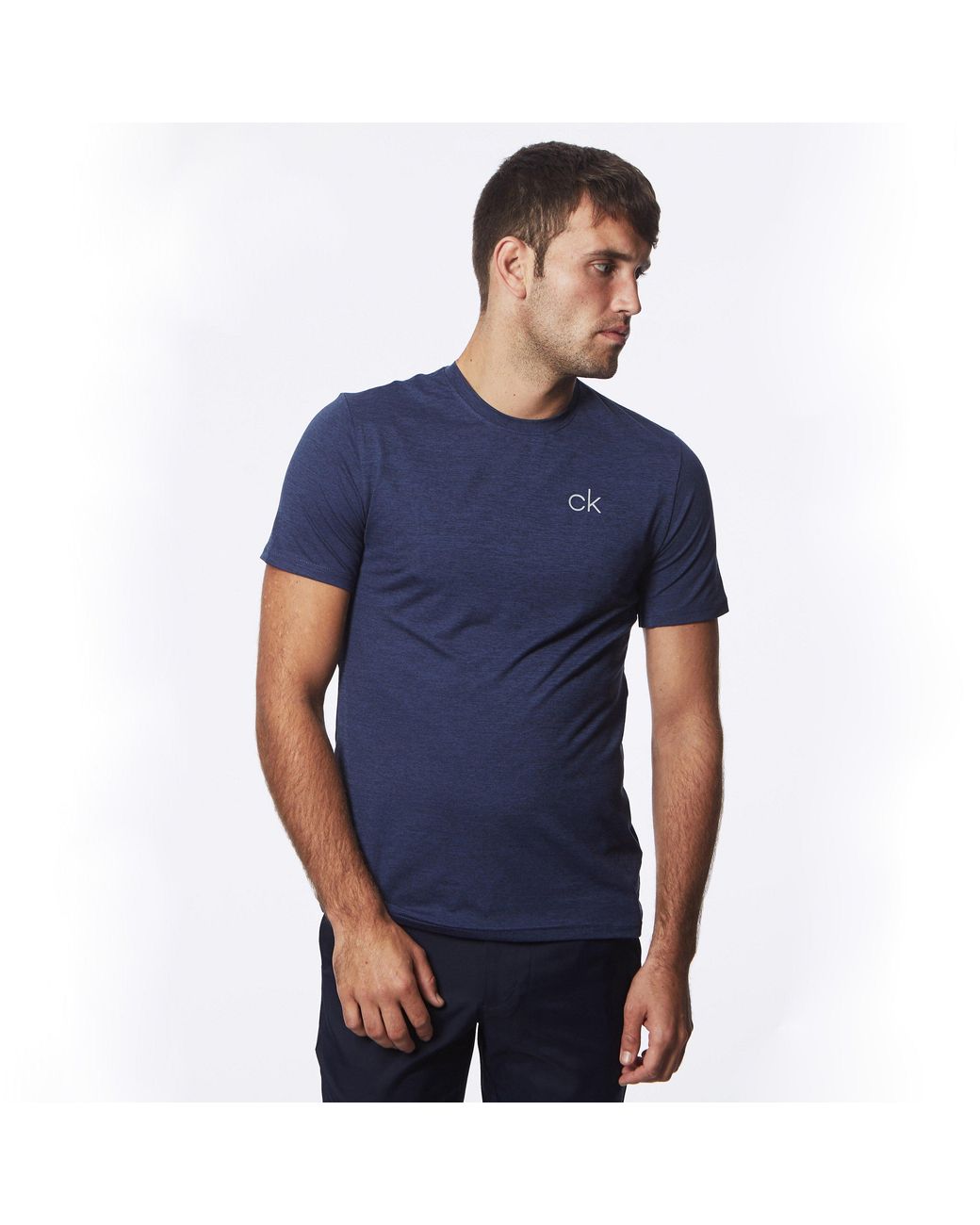 Calvin Klein Blue S Newport Tee Moisture Wicking Lightweight T-shirt for men